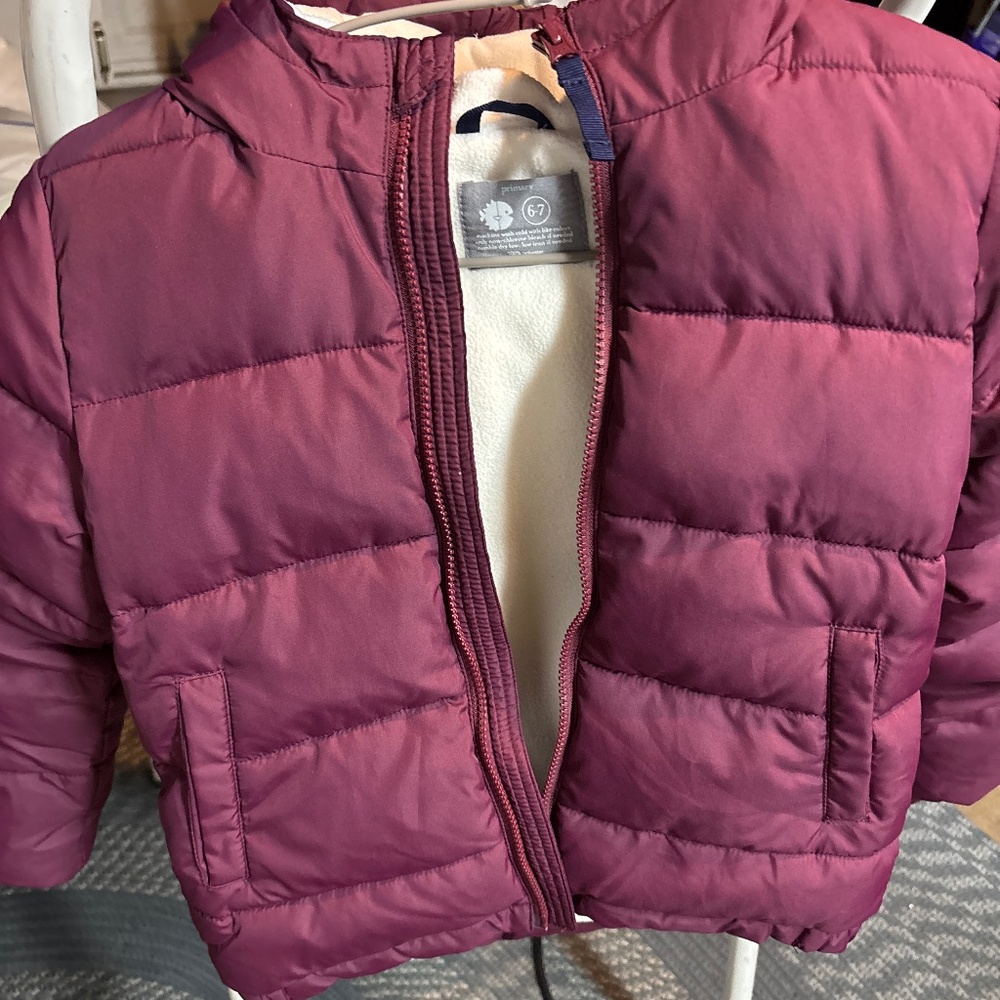 Kids Puffer Jacker  size 6-7